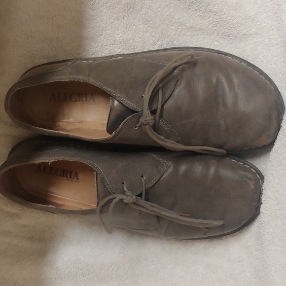 Alegria gray leather shoes mn. sz.46 - Picture 4 of 13